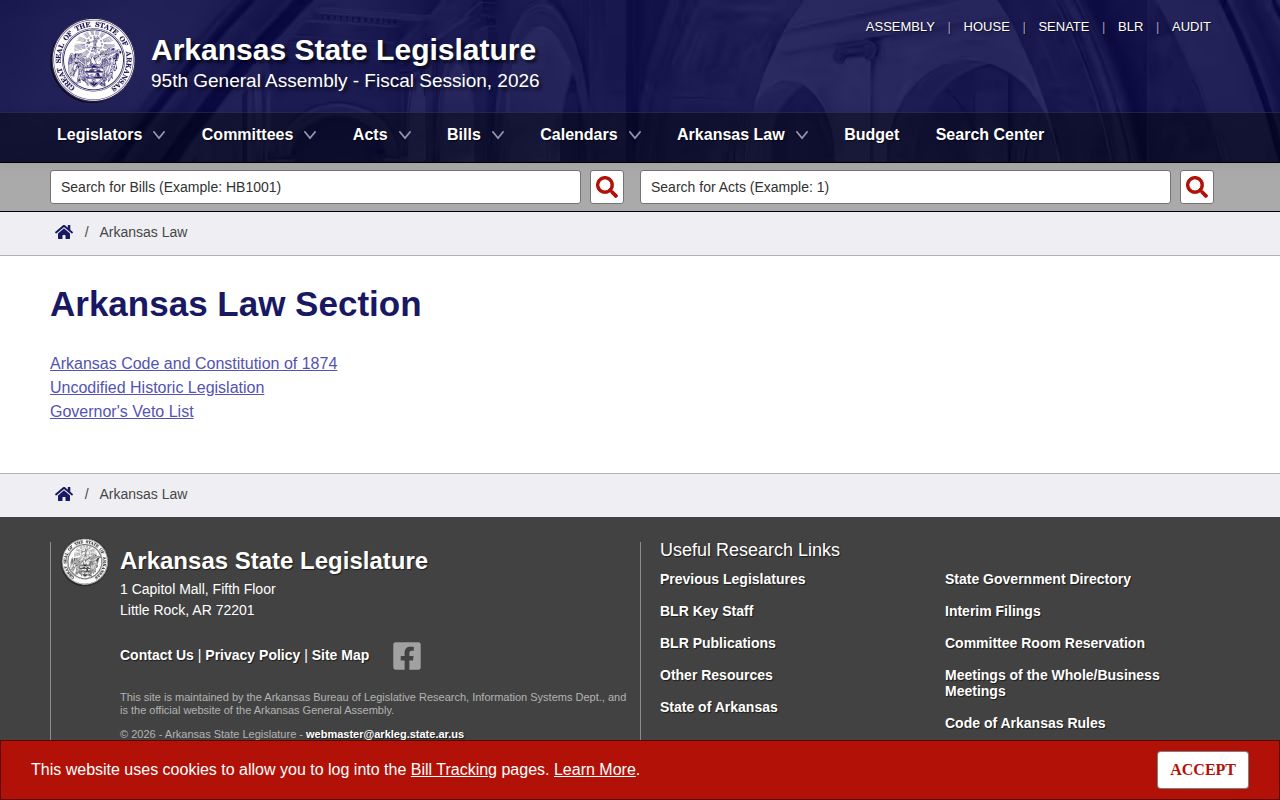 Arkansas law portal for Conway County arrest record and mugshot law